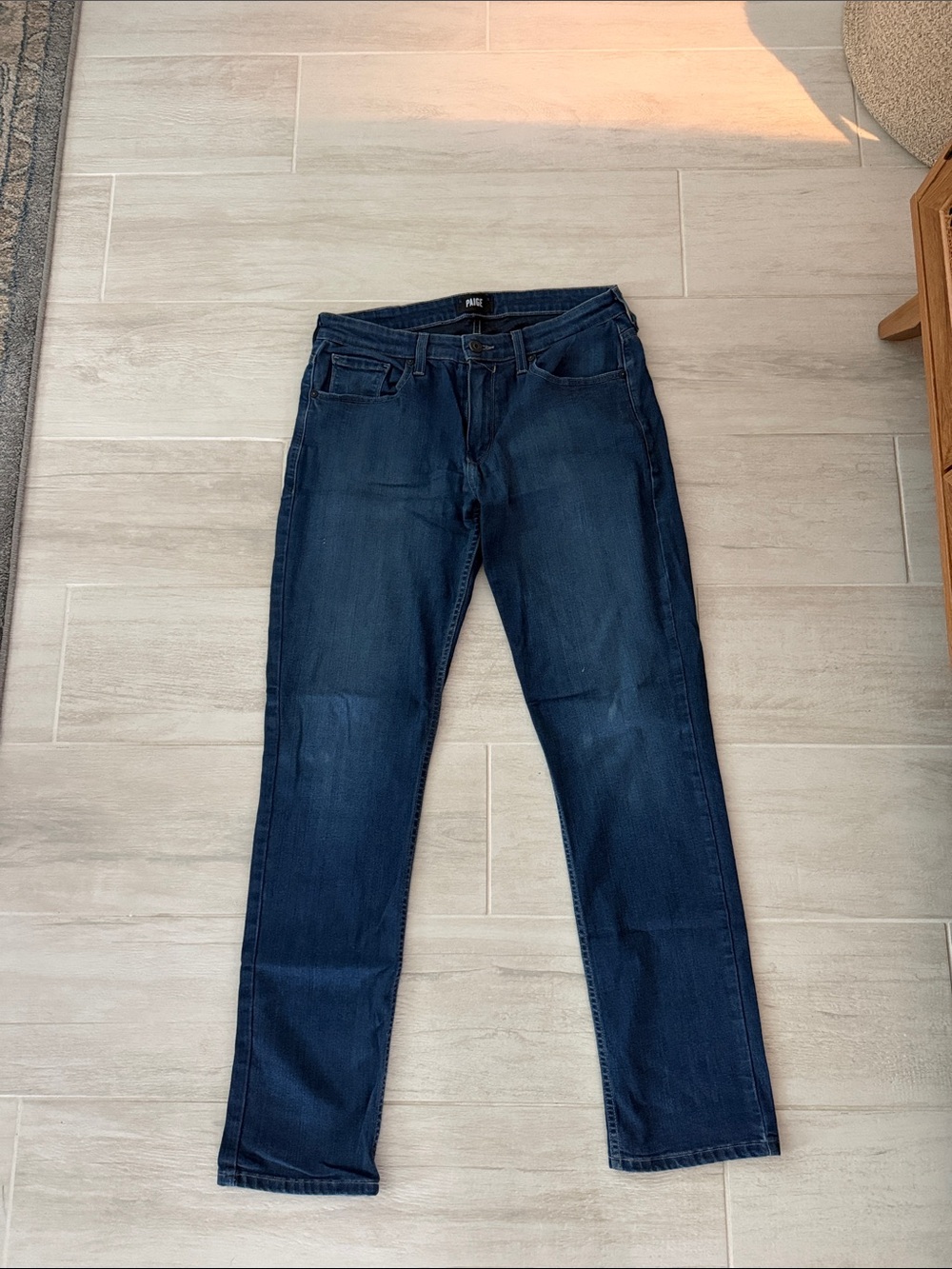 PAIGE Straight-Leg Jeans in Deep Indigo Size 32 Men’s